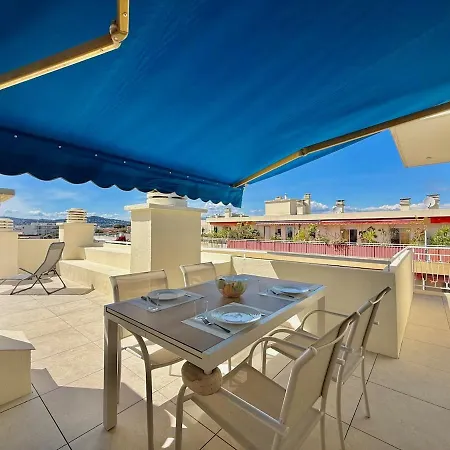 Apartment Rooftop Vue - Standing - Plages 600m Antibes